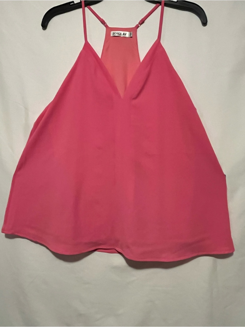 For Love And Lemons Hot Pink Racerback Halter Cami
